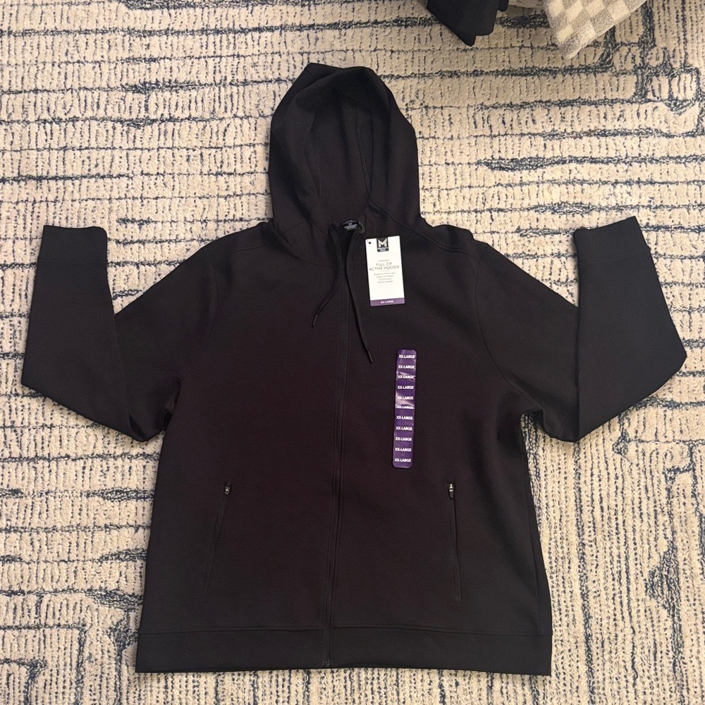 Men's Black Hoodie Jacket